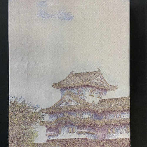 御城印帳(姫路城【金糸使用バージョン】) 『シルクの生地+金糸