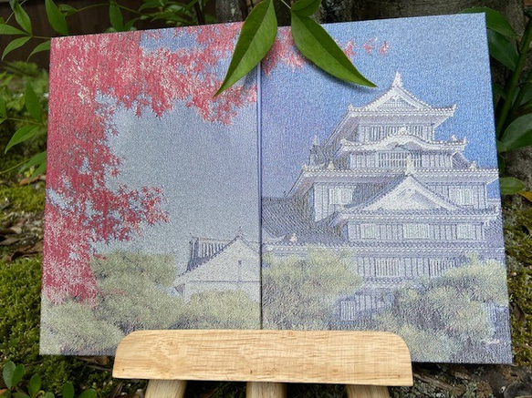 御城印帳(岡山城)　『シルクの生地を使用』 人気・おすすめ｜使いやすい・旅行におすすめ 品質保証 全国発送 在庫限り