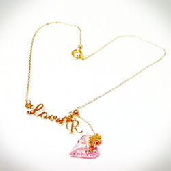Re:4 ー＊Love initial charm anklet ＊ー 2枚目の画像