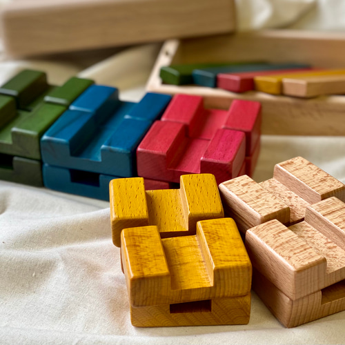 DISPLAY BLOCK COLOR(日本ブナの積み木) おもちゃ・人形 tf-design