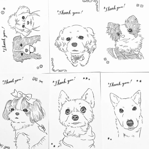 ペン画にがおえ・シンプル似顔絵オーダー その他インテリア雑貨