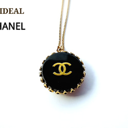 シャネル【CHANEL】black★cocoマークネックレス(ゴールド) 1枚目の画像