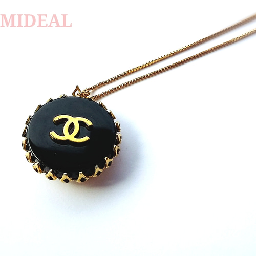 シャネル【CHANEL】black☆cocoマークネックレス(ゴールド) ネックレス