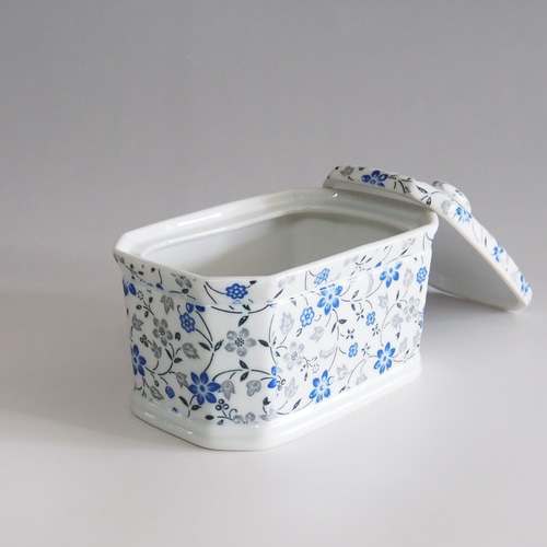 瀬戸焼 ティーバッグキャニスター アマリリス コットンケースや小物