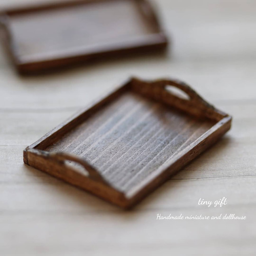 ミニチュア◇木製トレー その他置物 tinygift 通販 11932845
