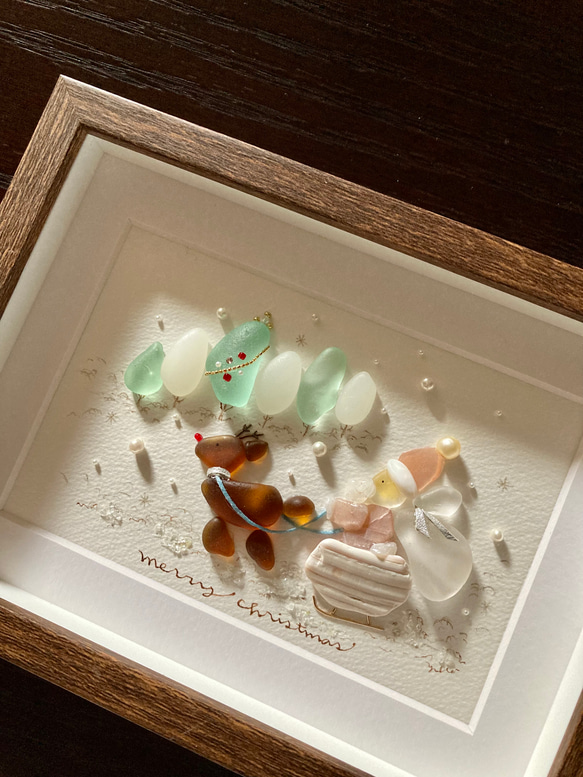 White Christmas♡聖なる夜に.。シーグラスアート