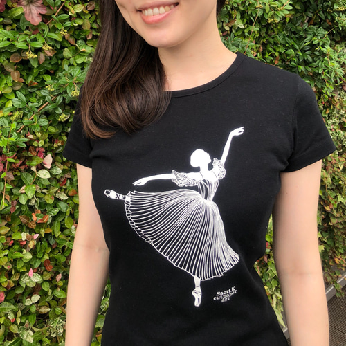 stina バレエ Tシャツ バレエ柄オリジナルTシャツ【140サイズ】 | Le Bonheur ギフト