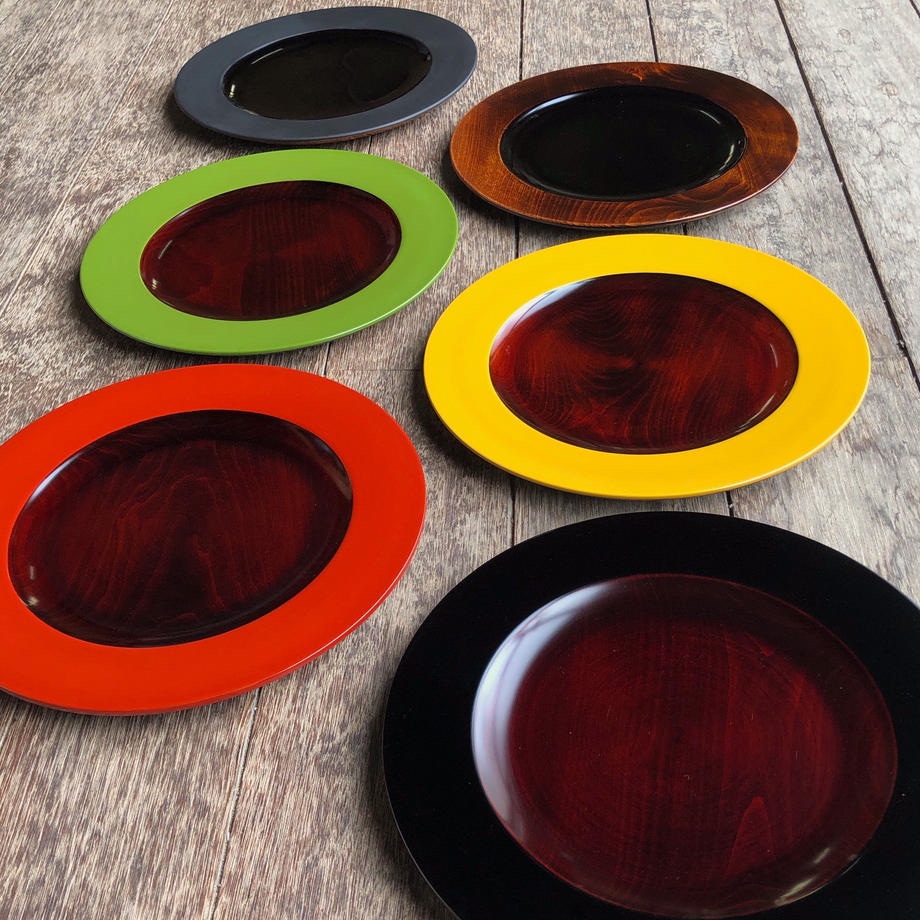 カラーディッシュ  φ24cm【香川漆器/87.5】