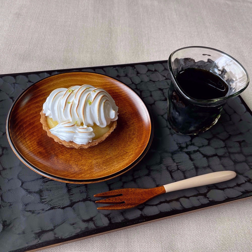 茶菓盆 のみ目象谷塗 30cm【香川漆器/87.5】 大皿 87.5(ハチジュウナナ