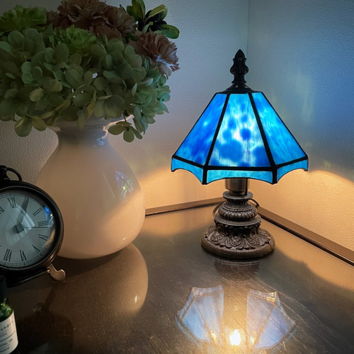 ステンドグラス♦︎カラフルミニランプ ステンドグラス ミニランプ スタンドライト・テーブルランプ