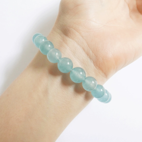 大人女性の ✼送料無料✼•アクアマリン/直径10mm/フリーサイズ༺バリ島の僧侶 アクアマリン