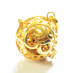 ✼純金加工✼幸運を呼ぶバリ島の神・OMのガムランボール ༺揺らすと