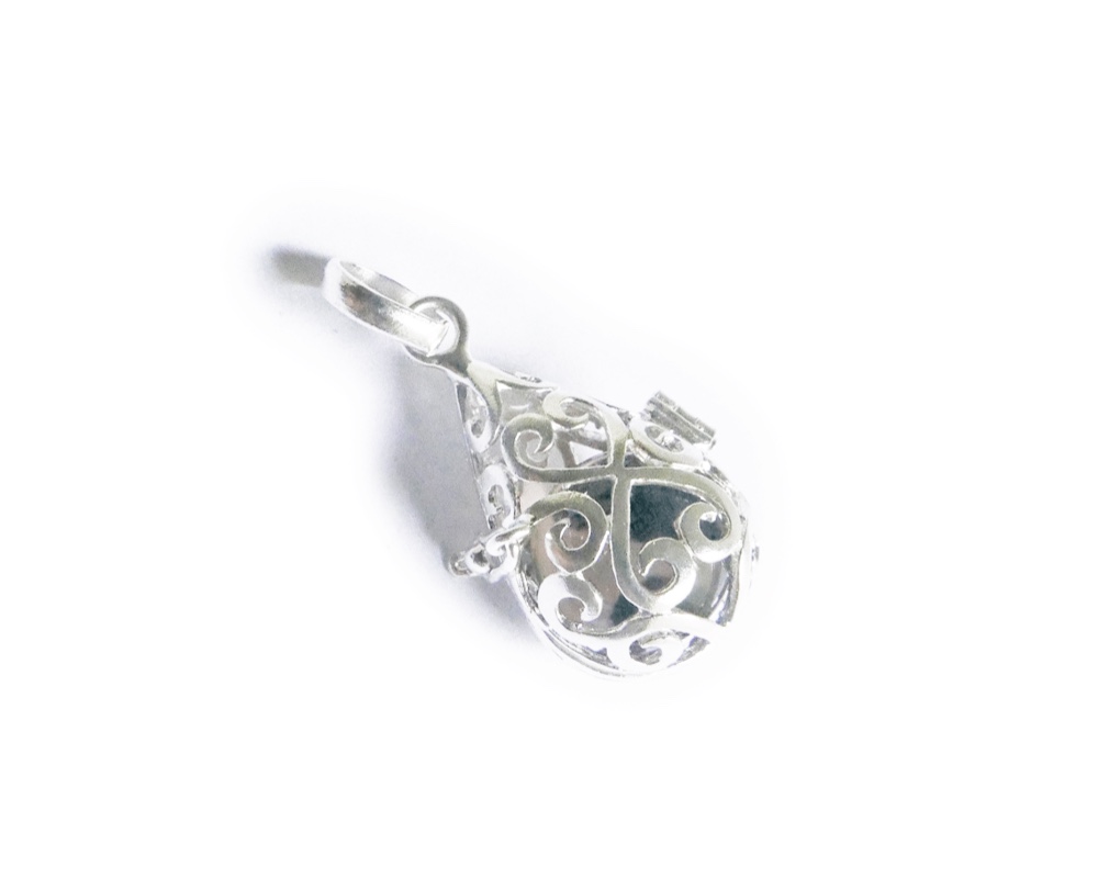 ✼プラチナ加工✼スモーキークォーツのペンダントトップ༺ぱかりと開けられる•*•ハートのドロップ型༻天然石アクセサリー人気