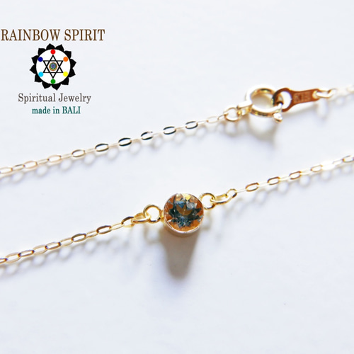 Rainbow Spirit グリーントルマリン K18 ネックレス