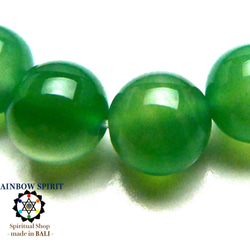 ★免費送貨★巴厘島和尚（Jade（翡翠）/直徑10mm /自由尺寸）的純天然石能量石手鍊 第4張的照片