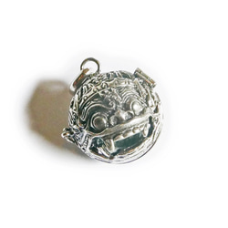 免運費 [Silver925] 銀治癒項鍊（螢石/螢石），可以讓你取出峇裡島神「巴龍」的內部 第5張的照片