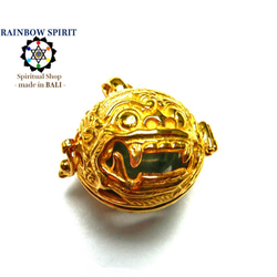 ★免費送貨[金K24RGP]巴厘島神“男爵”的純金塗層項鍊可以取出（拉長石） 第3張的照片