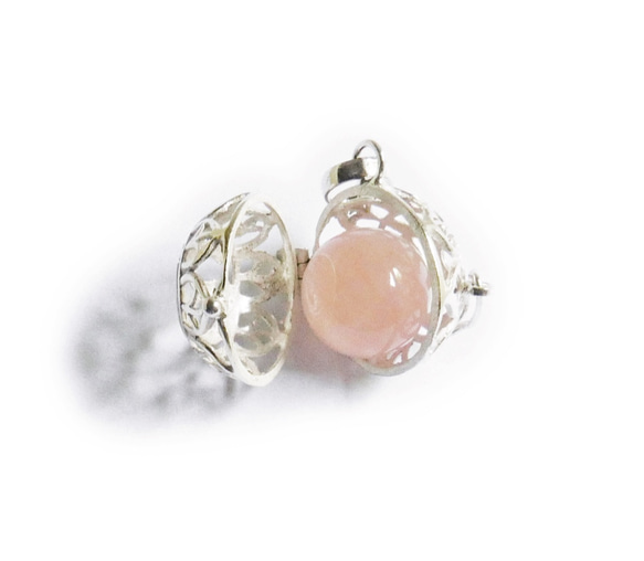 ✼925銀✼玫瑰石英項鍊 ༺輕鬆打開 •*•將您與宇宙連接起來・OM・巴厘島之神 ༻天然石禮物 第3張的照片