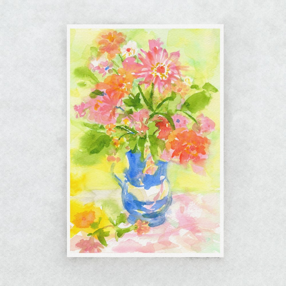 【選べるポストカード3枚セット】13.にぎやかな花束 1枚目の画像