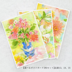 【選べるポストカード3枚セット】13.にぎやかな花束 3枚目の画像