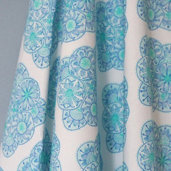 【nomichi】original fabric nanduti(blue) カットクロス 50×50cm 7枚目の画像