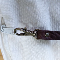 皮革鑰匙扣（帶有可拉伸的線軸和皮帶）＃棕色意大利皮革真皮[定做] 第5張的照片