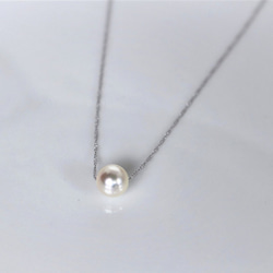あこや本真珠8mm珠 シンプルネックレス ネックレス・ペンダント akoya 