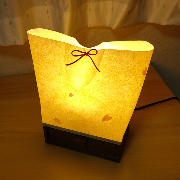 スタンド照明　和紙　桜　小物入れ　たまてばこ スタンド照明 和紙 桜 小物入れ たまてばこ スタンド照明 和紙 桜 小物入れ