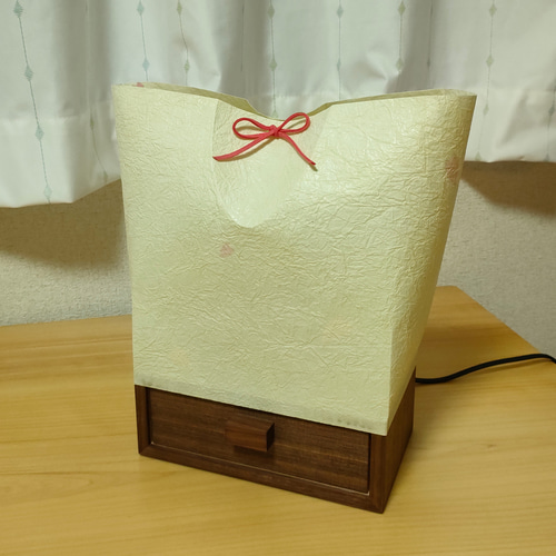 スタンド照明　和紙　桜　小物入れ　たまてばこ スタンド照明 和紙 桜 小物入れ たまてばこ スタンドライト