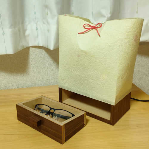 スタンド照明　和紙　桜　小物入れ　たまてばこ スタンド照明 和紙 桜 小物入れ たまてばこ スタンドライト