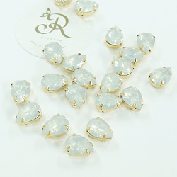 【10個/14mm】♡Richbonパーツ♡ビジュー/ドロップ/オパール**BPD001 3枚目の画像