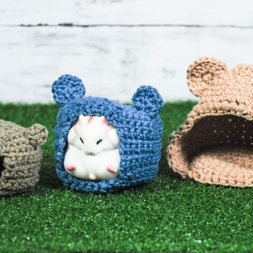 ハムスターハウス☆彡小動物用 ハムちぐら L ハウス・小屋 poc'n