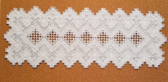 受注制作】北欧ハーダンガー刺繍 テーブルリネン 手刺繍