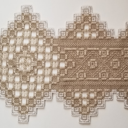北欧ハーダンガー刺繍 テーブルファブリックリネン 手刺繍 テーブル
