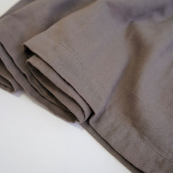 《全サイズ即納可》ココアのナチュラルワンピース《80〜130cm》女の子 おしゃれ ダブルガーゼ 長袖 秋冬 茶色 秋色 17枚目の画像