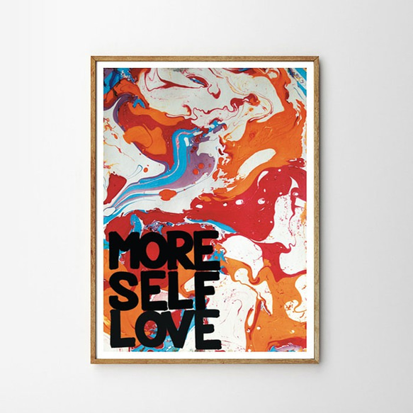 MORE SELF LOVE マーブルアート ポスター 2枚目の画像