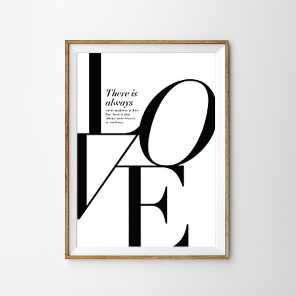 LOVE タイフォグラフィー ARTポスター 1枚目の画像
