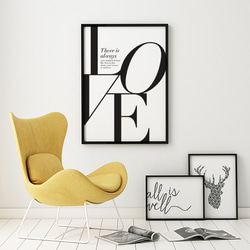 LOVE タイフォグラフィー ARTポスター 2枚目の画像