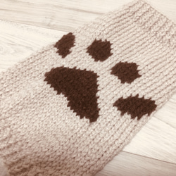オーダー可]肉球セーター・小型犬用[手編み] ペット服・アクセサリー
