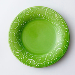 リゾット皿(緑) 1枚目の画像