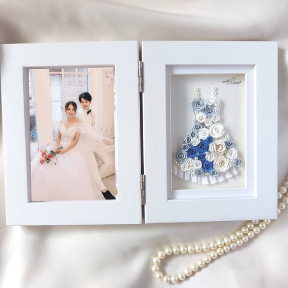 【送料無料】フォトフレーム　　両親プレゼント　結婚式　ウェディング　ウェルカムスペース　卓上　結婚祝い　プレゼント 1枚目の画像