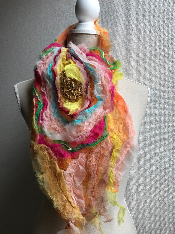 KT-0152 オレンジペイズリー 1枚目の画像