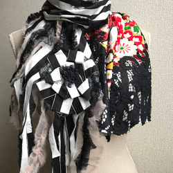 カシミールショール ストール ピンク 花柄 ペイズリー