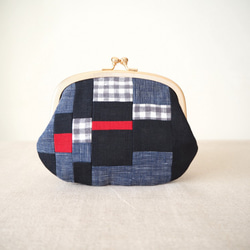 パフのパッチワークがま口 完成品 | iichi 日々の暮らしを