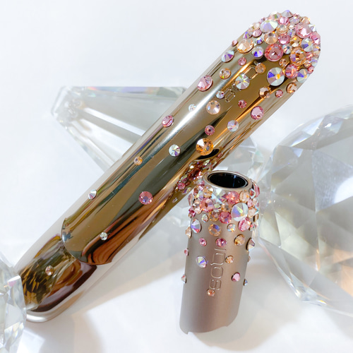 アイコス3/DUO IQOS ドアカバー、キャップスワロフスキーデコ  