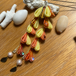 和からふるな藤飾り　コットンパール 2枚目の画像
