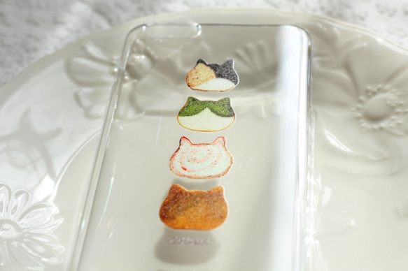 名入可【全機種対応】妖精のCat bread　クリア　ハードスマホケース 8枚目の画像