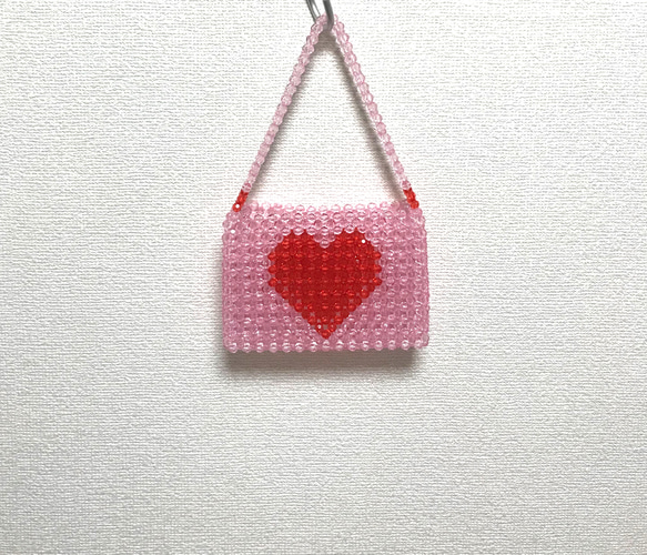 ハンドメイド☆カラフルハート♡プリントワンピース☆ぬいぐるみバッジ