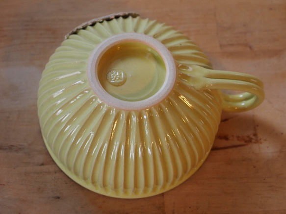 かずみ様ご注文品「カケラ」シリーズ・スープカップ　黄色 4枚目の画像