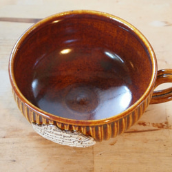 ※hanami55様ご注文品　「カケラ」シリーズ・スープカップ　茶色 2枚目の画像